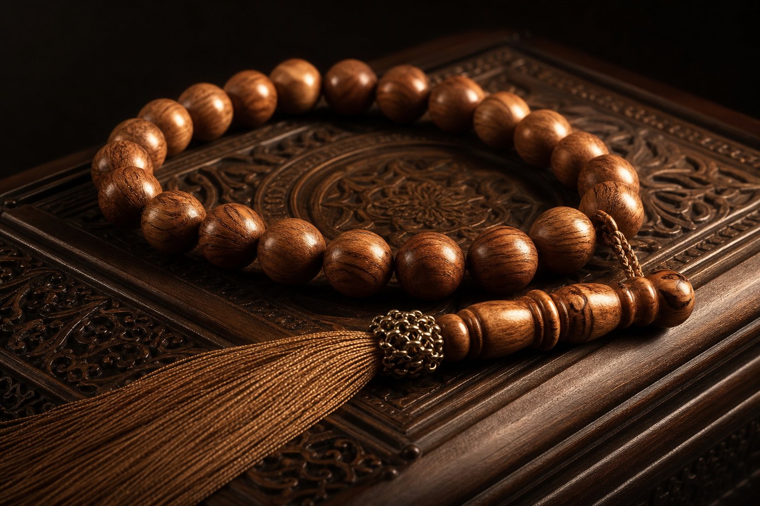 السبح المنحوتة