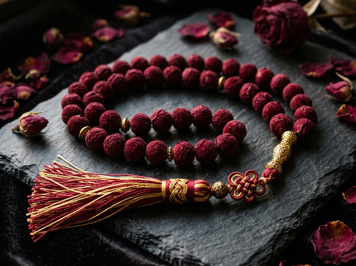 Pressed Rose Rosaries